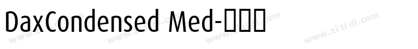 DaxCondensed Med字体转换